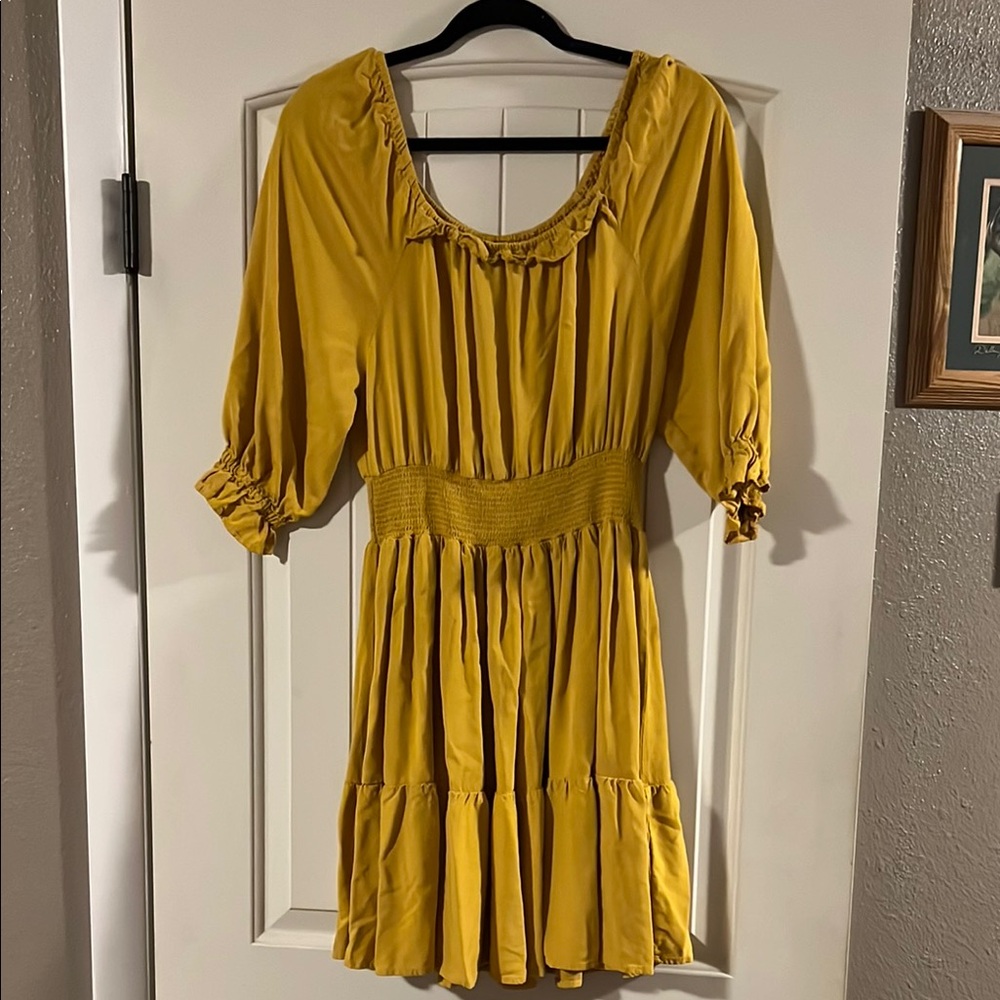 EUC Wrangler Retro Western Ruffle Dress